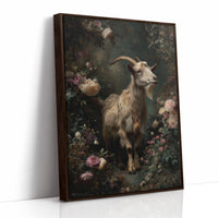 Noble Goat Among Faded Blooms