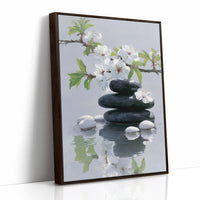 Cherry Blossoms Dance Above Still Waters