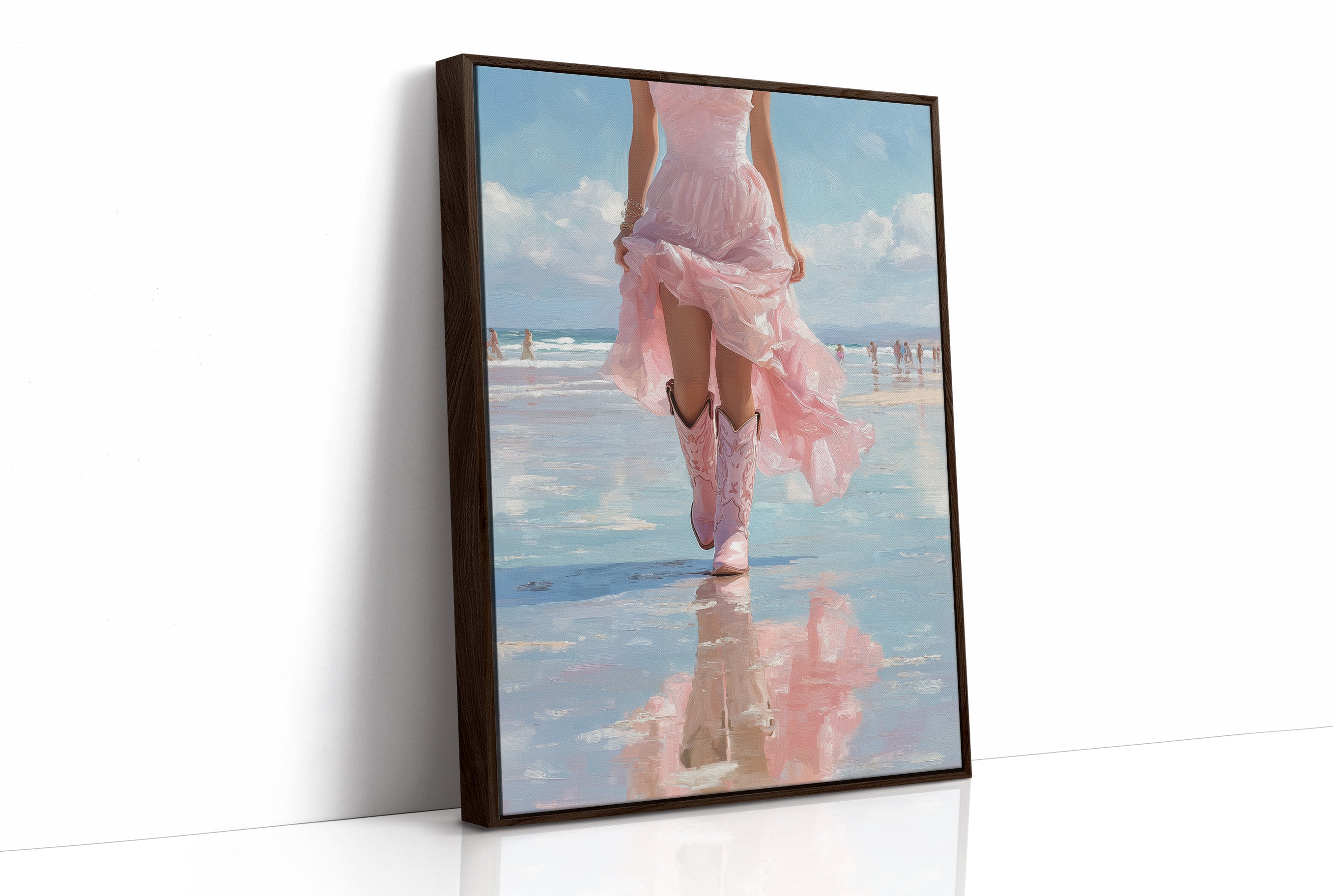 Pink Skirt, Mirrored Tide