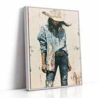 Denim, Dust, and a Wide Brim