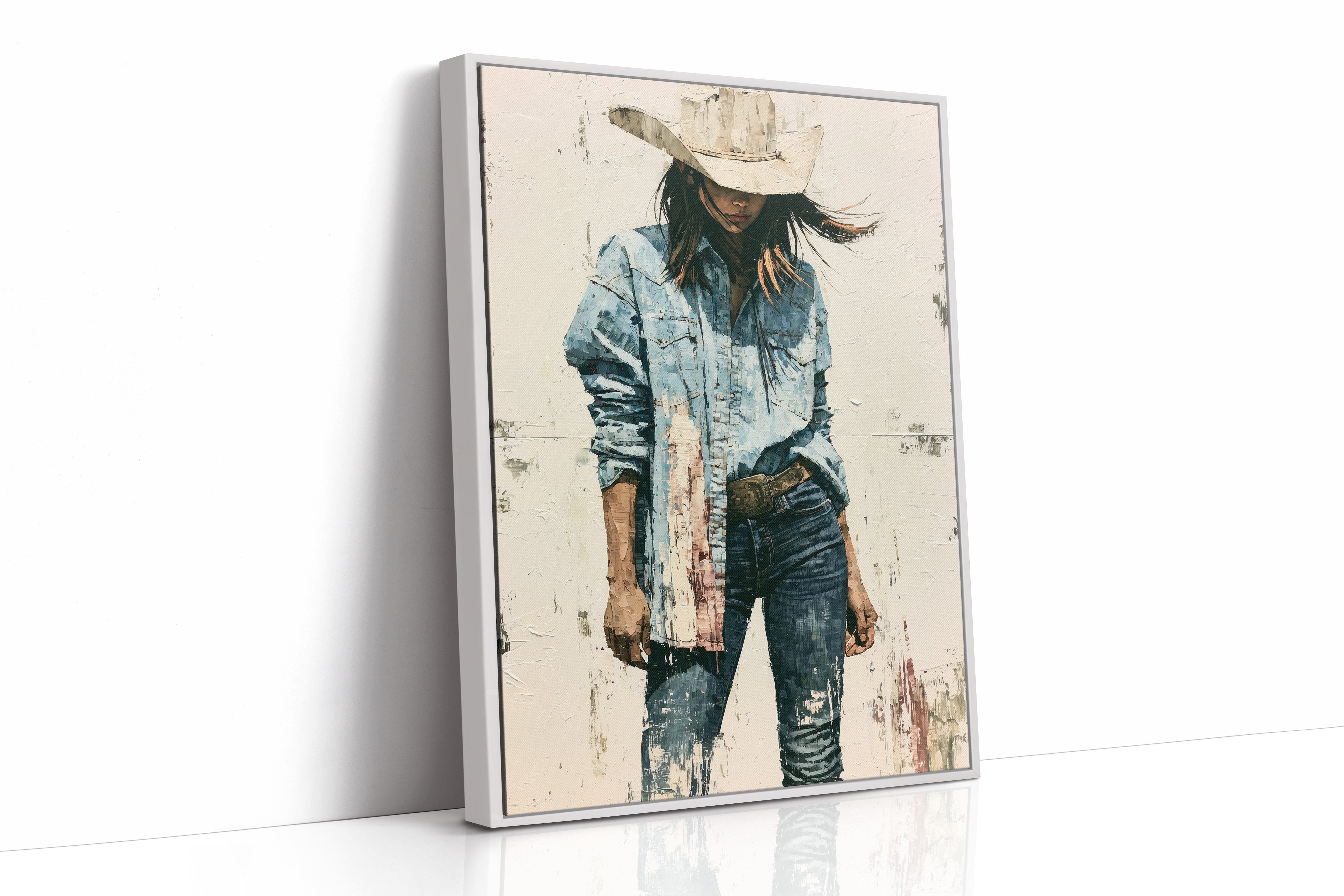 Denim, Dust, and a Wide Brim