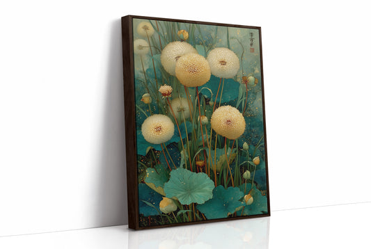 Dandelions Dance In Jade Waters