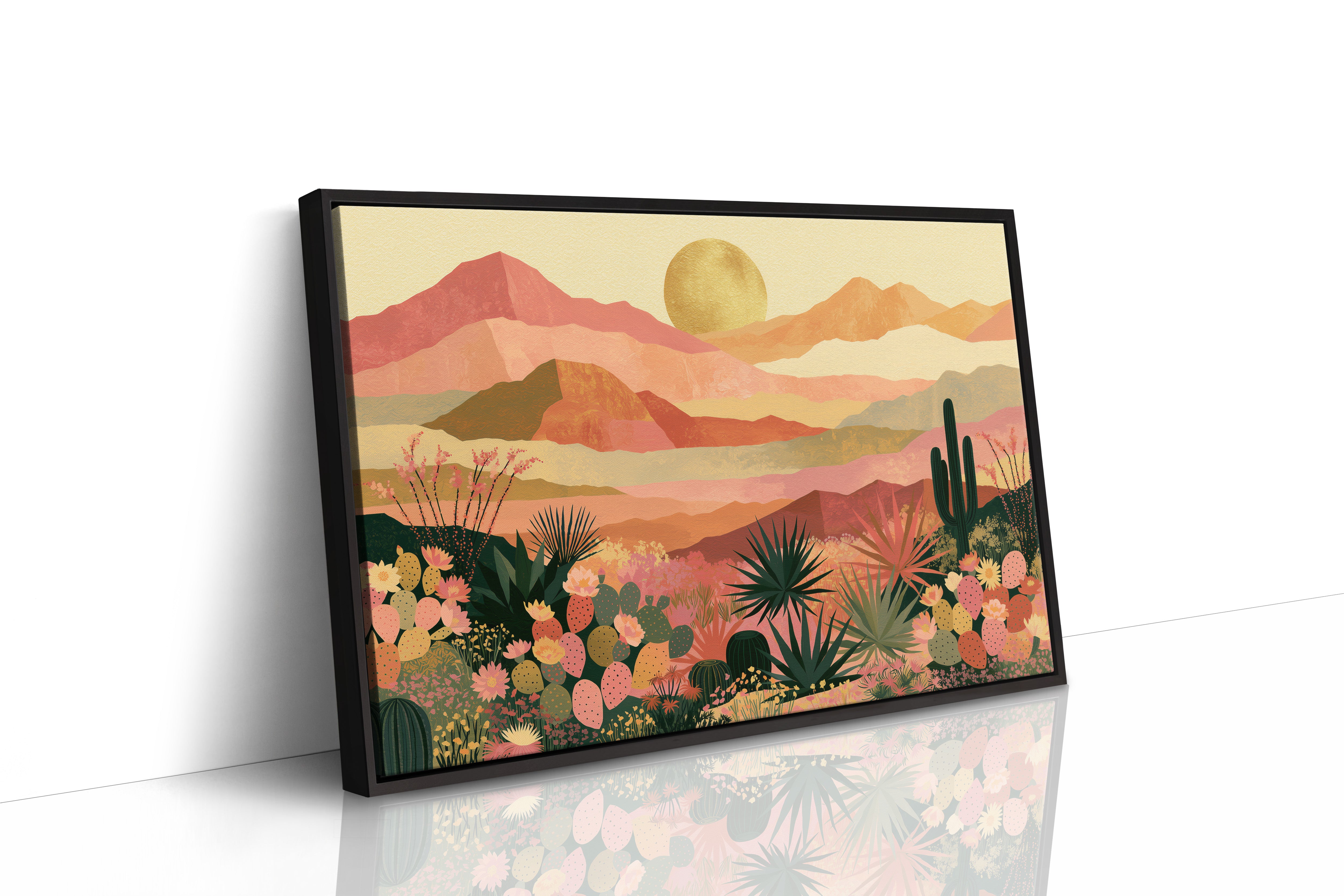 Desert Bloom at Golden Hour