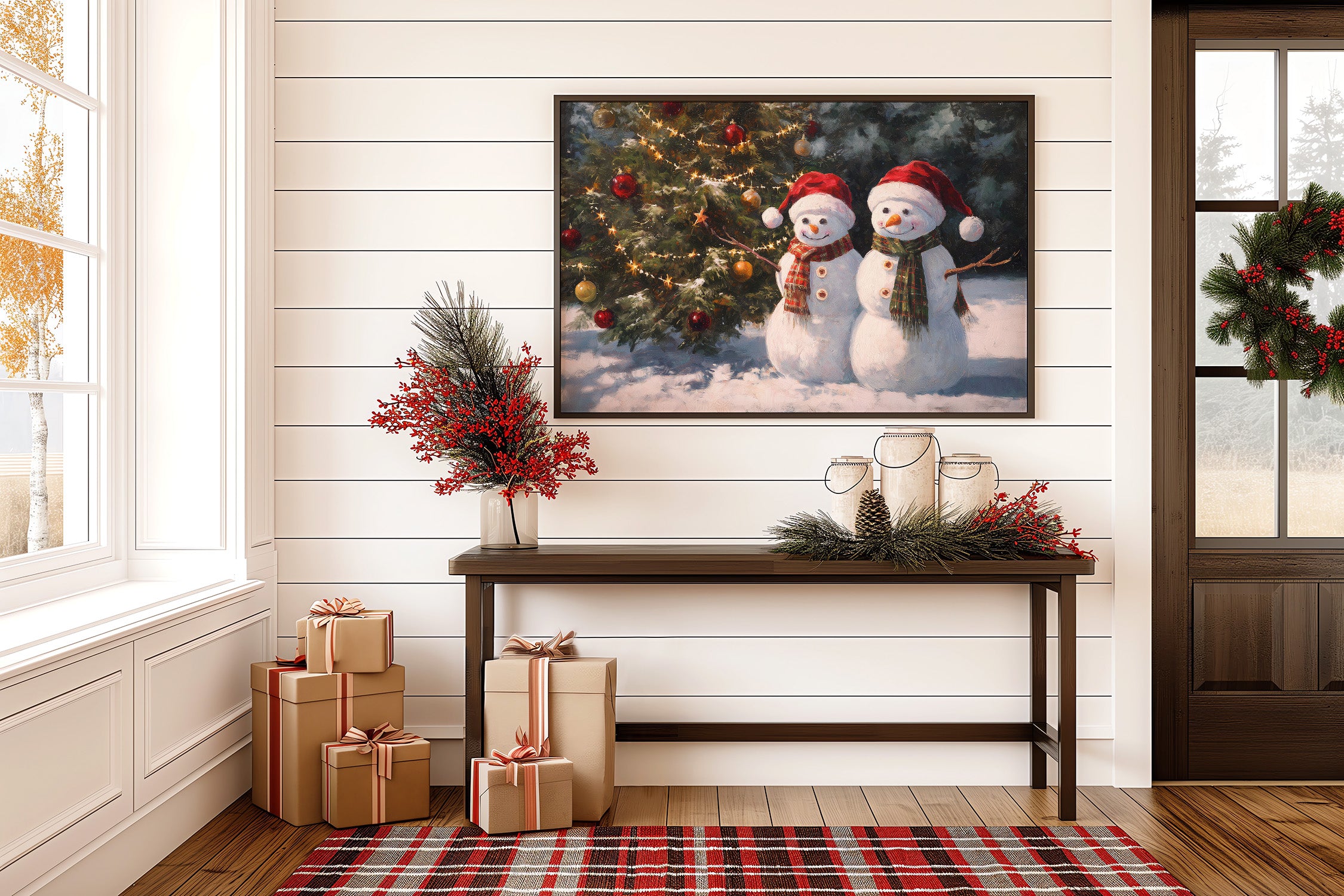 Snow Friends Share Christmas Eve Magic