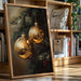 Golden Orbs of Winter's Embrace