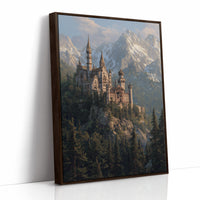 Alpine Fortress Crowns Misty Peaks