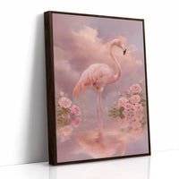 Flamingo Among the Roses