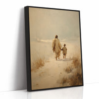 Ethereal Journey Through Amber Mist