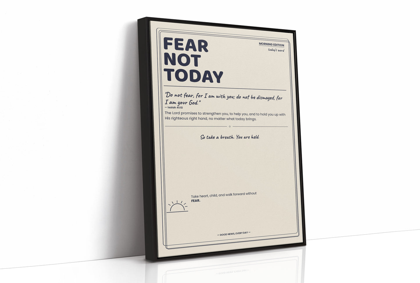 Morning Edition: Fear Not Today