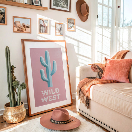 Cacti Beneath Cotton Candy Skies
