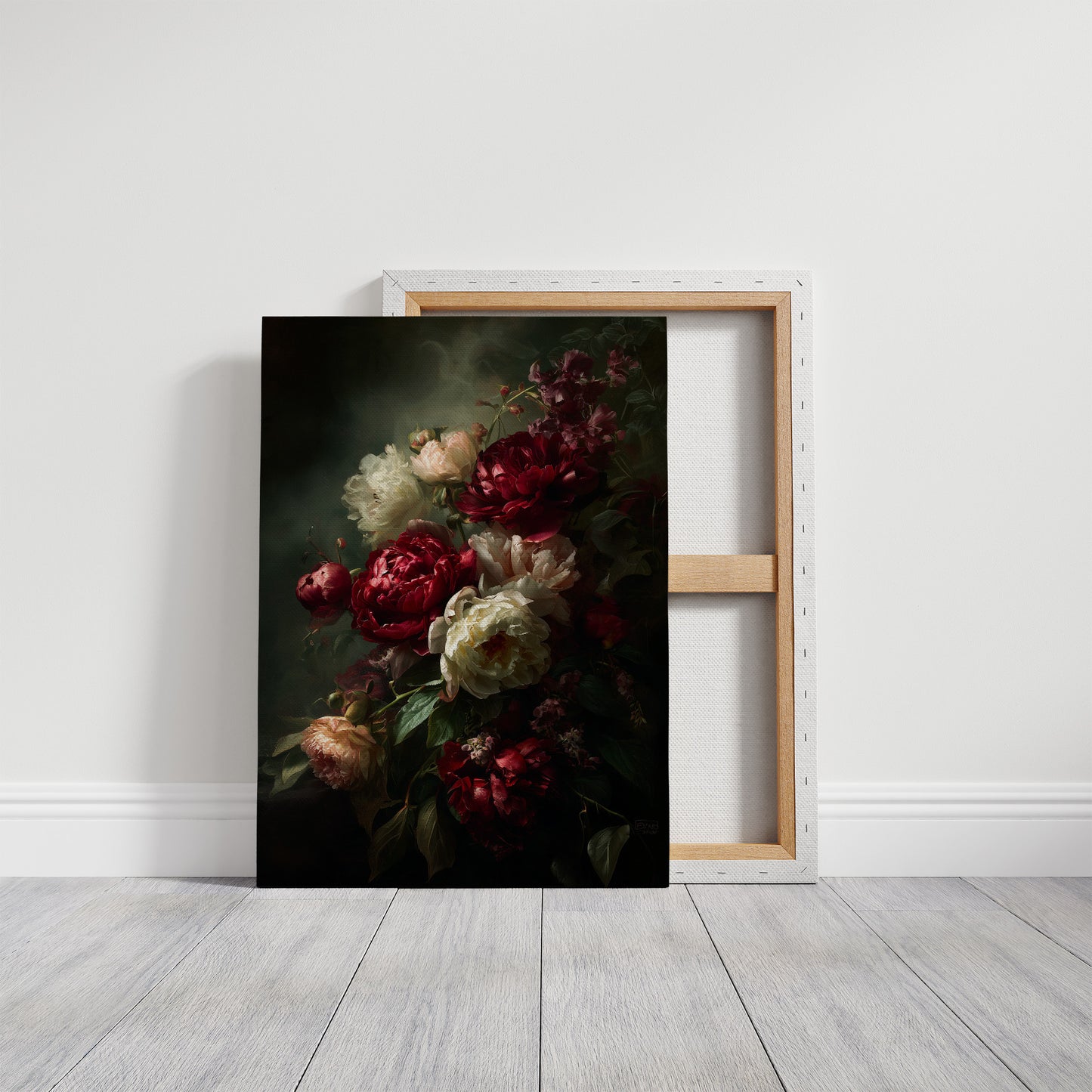 Velvet Blooms Against Midnight Walls