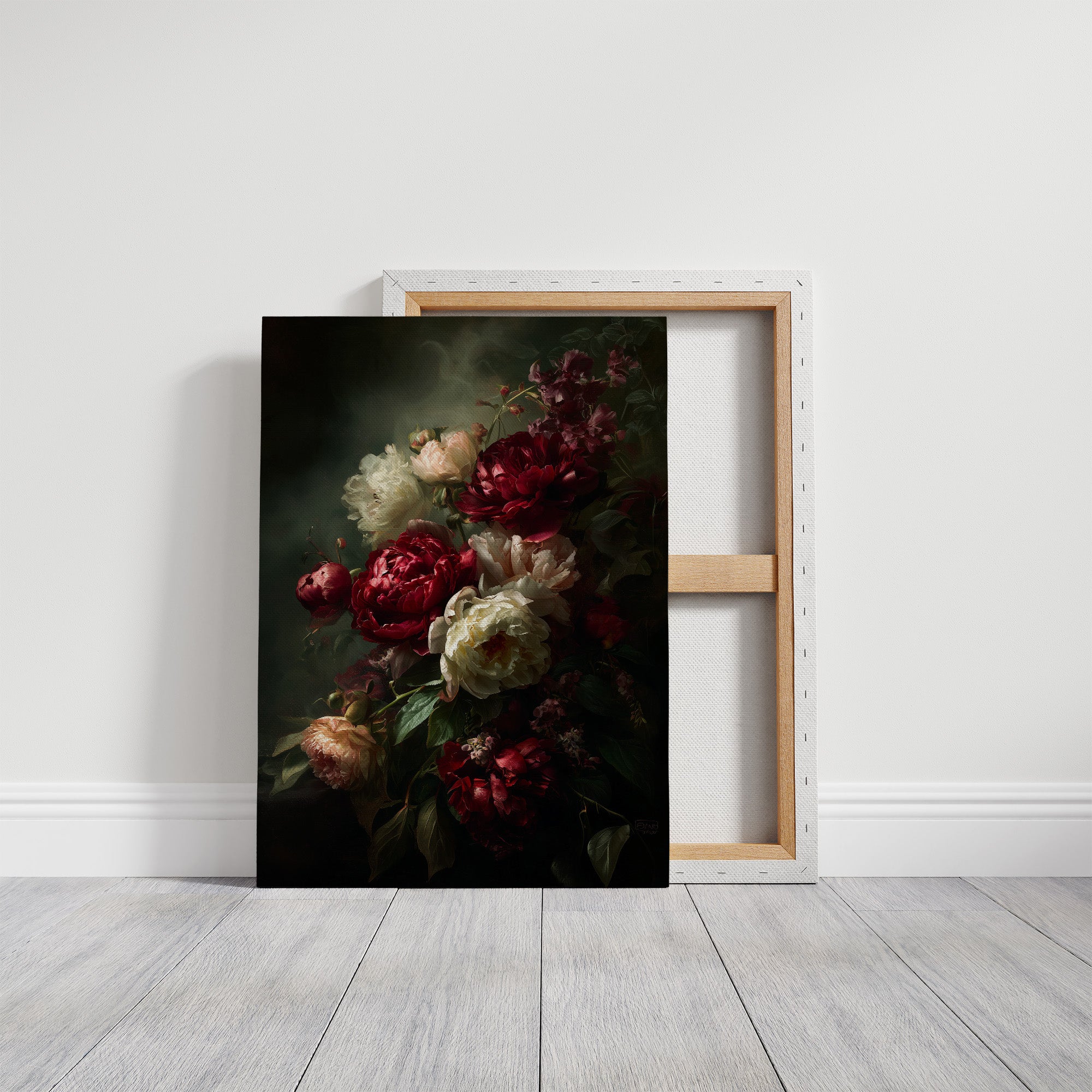 Velvet Blooms Against Midnight Walls