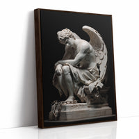 Marble Wings Against Dark Walls