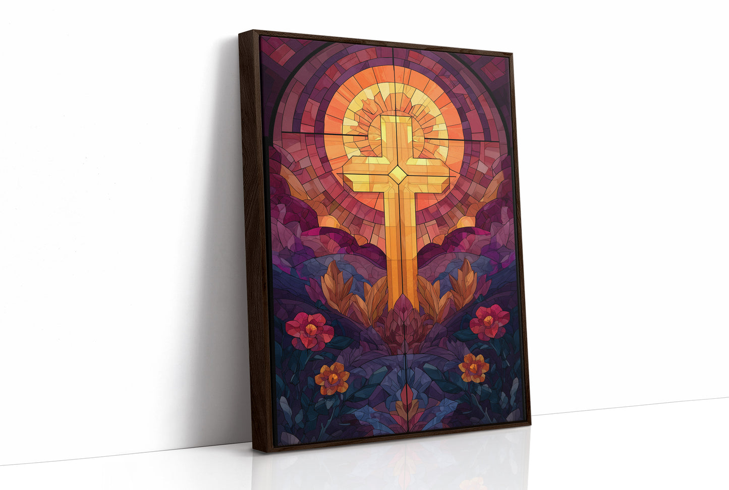 Sacred Light Among Garden Blooms