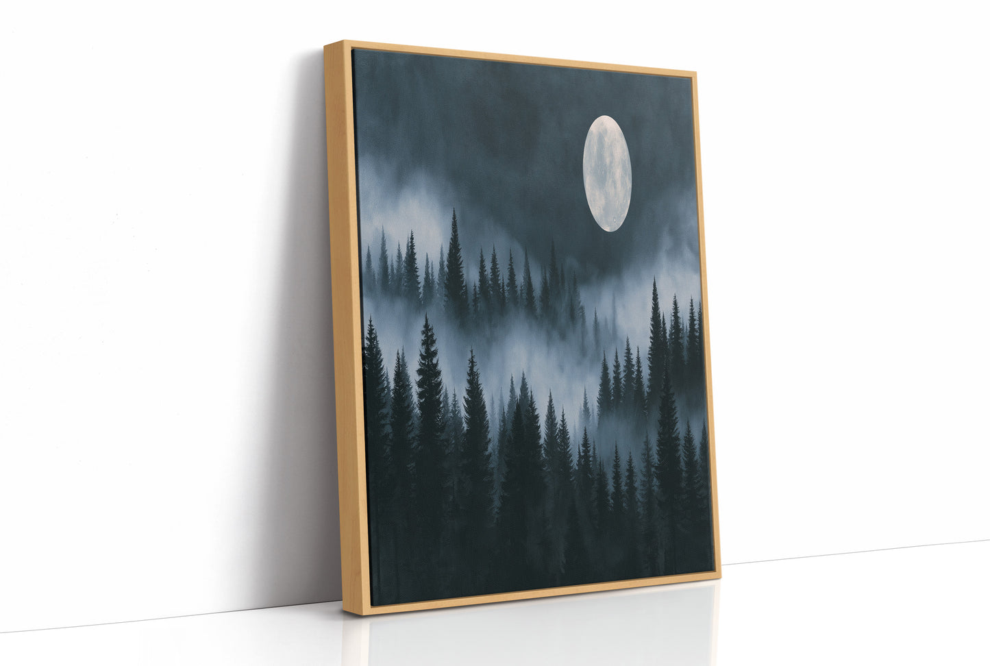 Moonrise Over the Pines