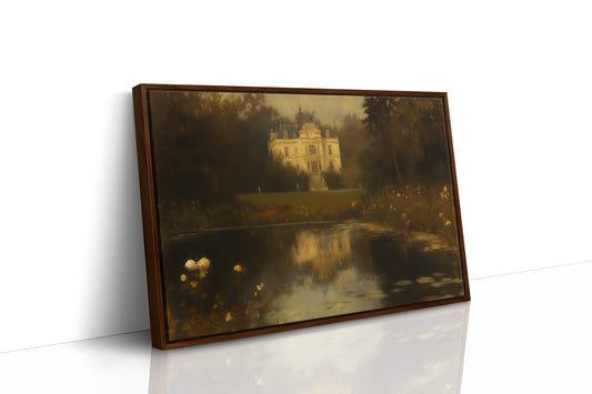 Château Reflected in Golden Dusk