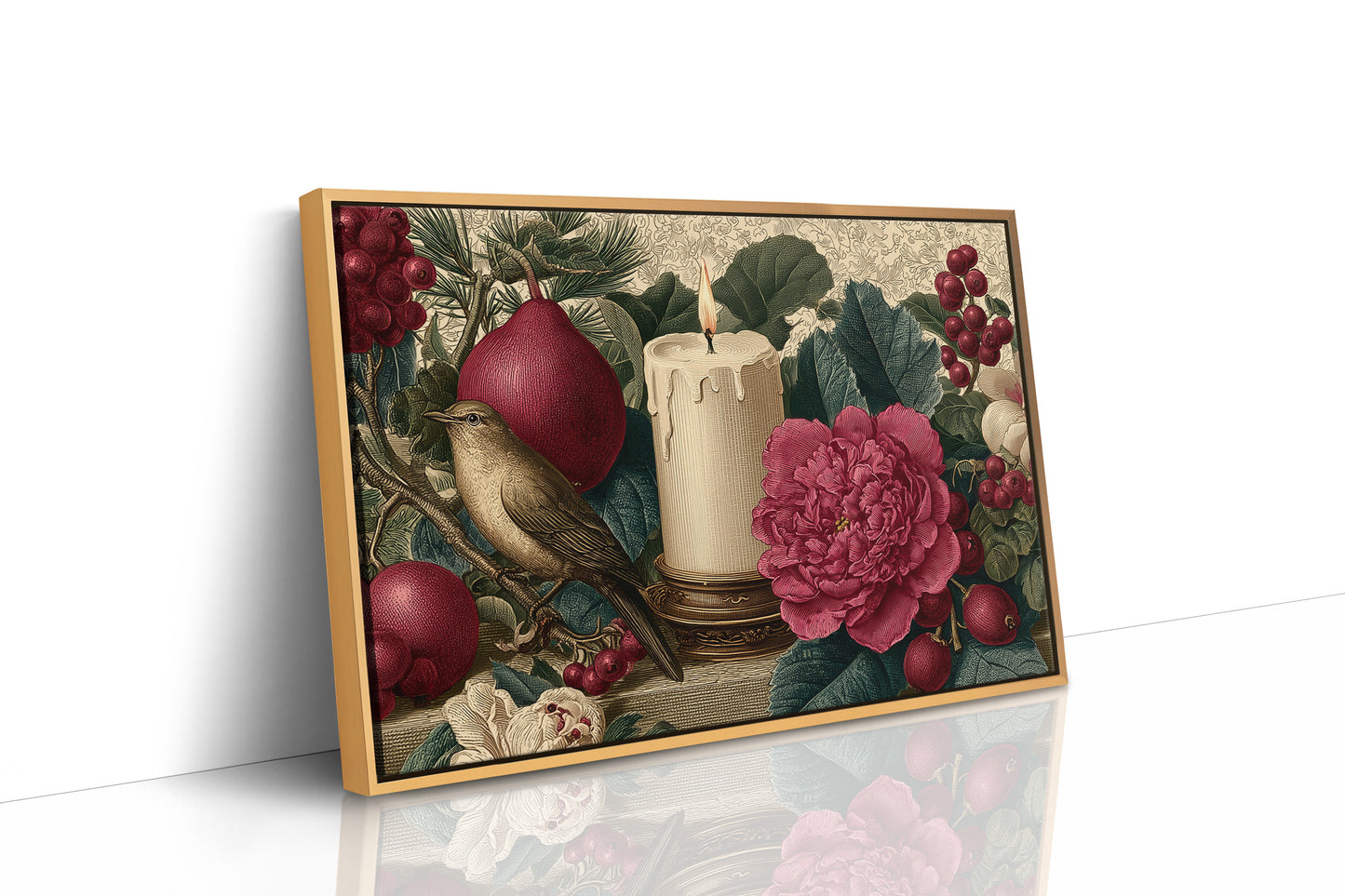 Songbird by Candlelight and Peonies