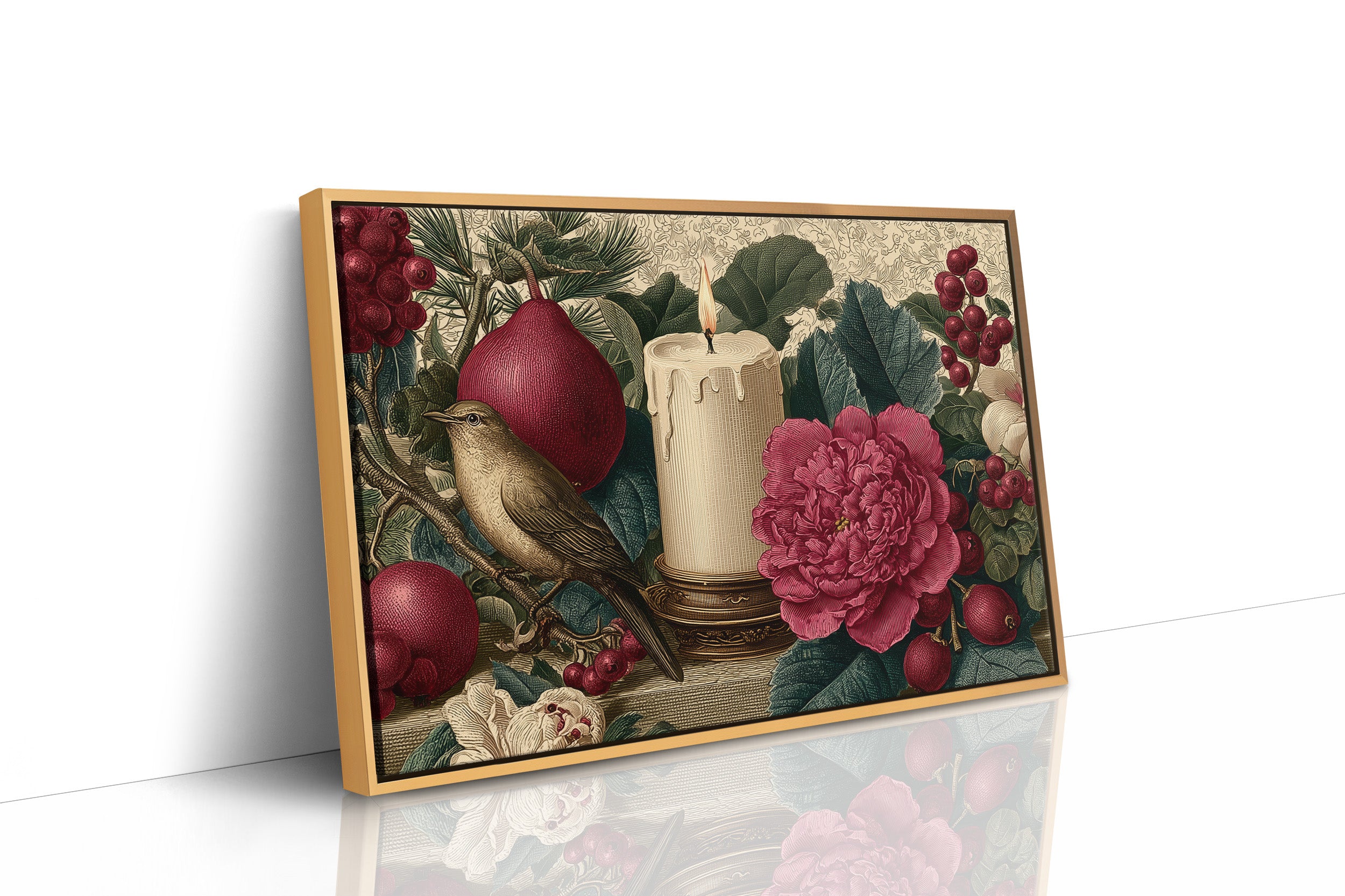 Songbird by Candlelight and Peonies