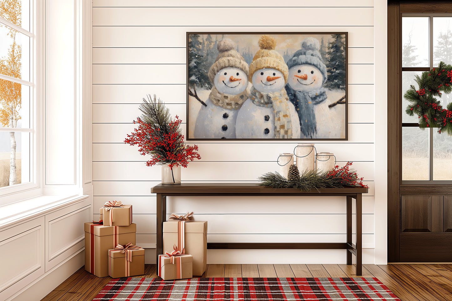 Three Friends Share Winter's Magic