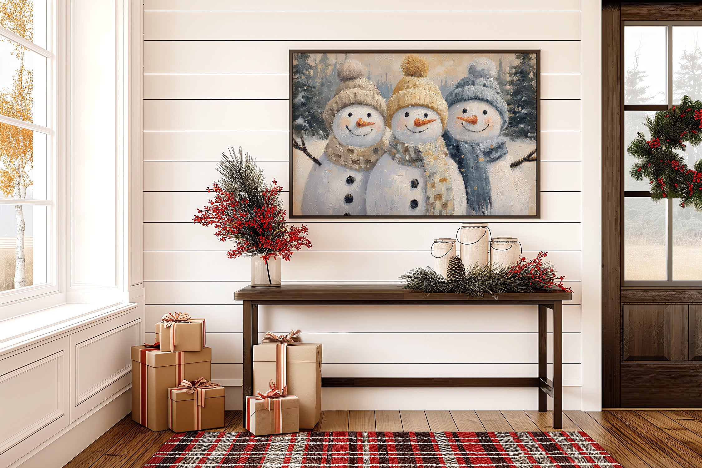 Three Friends Share Winter's Magic