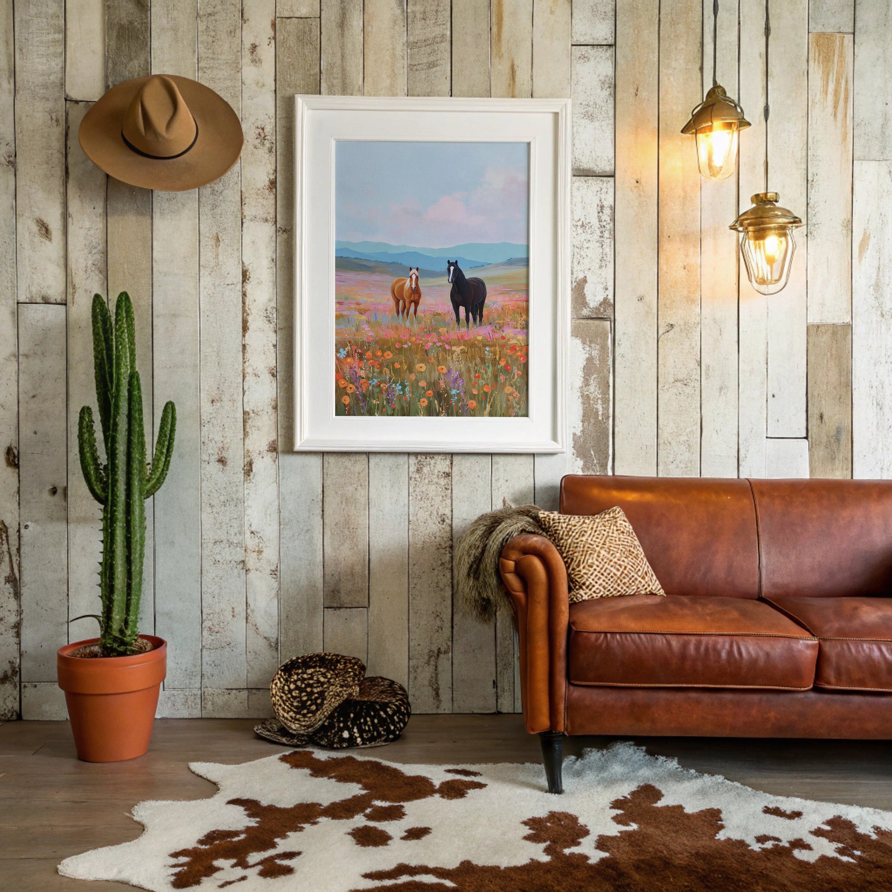 Wild Horses Dance Through Wildflowers