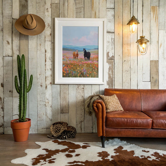 Wild Horses Dance Through Wildflowers
