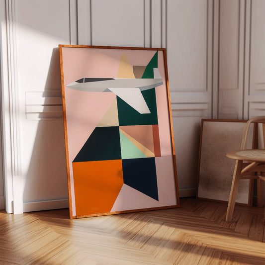 Geometric Flight Through Pastel Skies