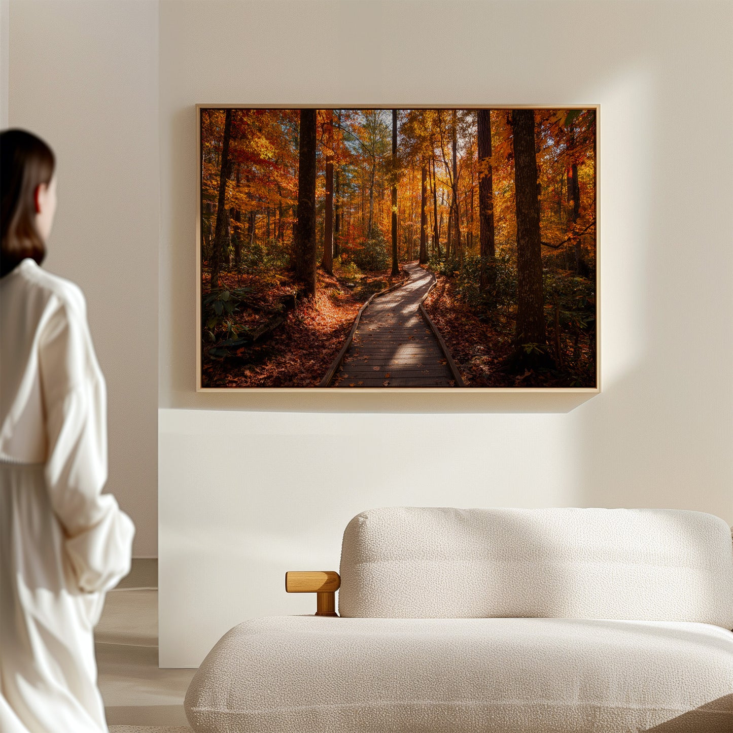 Autumn Path Weaves Golden Stories