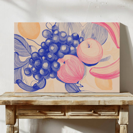 Sweet Orchard Lines In Blue