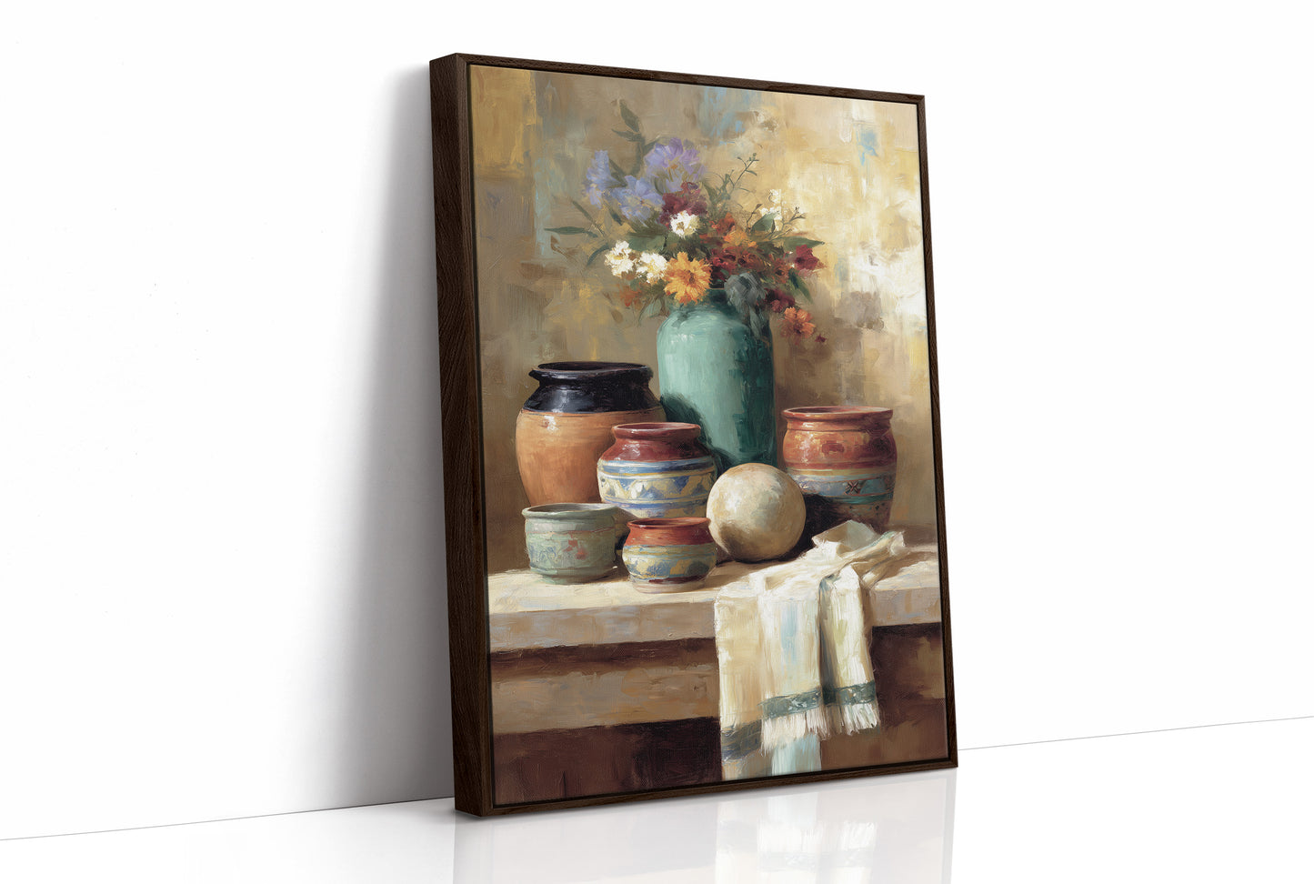Pottery Gathers Wildflowers At Dawn