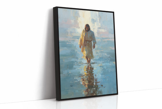 Solitary Path Through Azure Waters