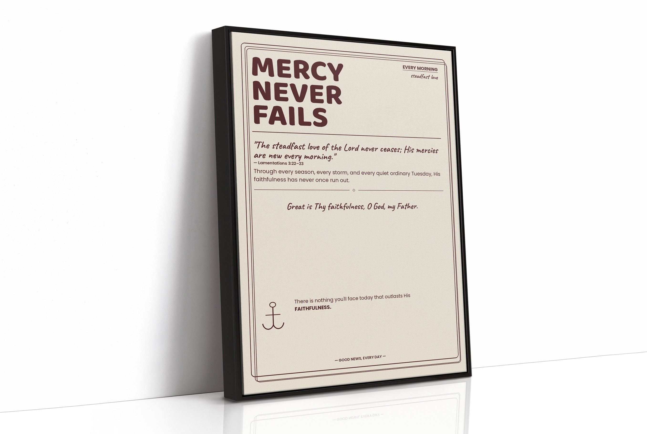 Mercy Never Fails