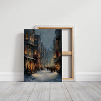 Winter's Embrace: An Old Town Reverie