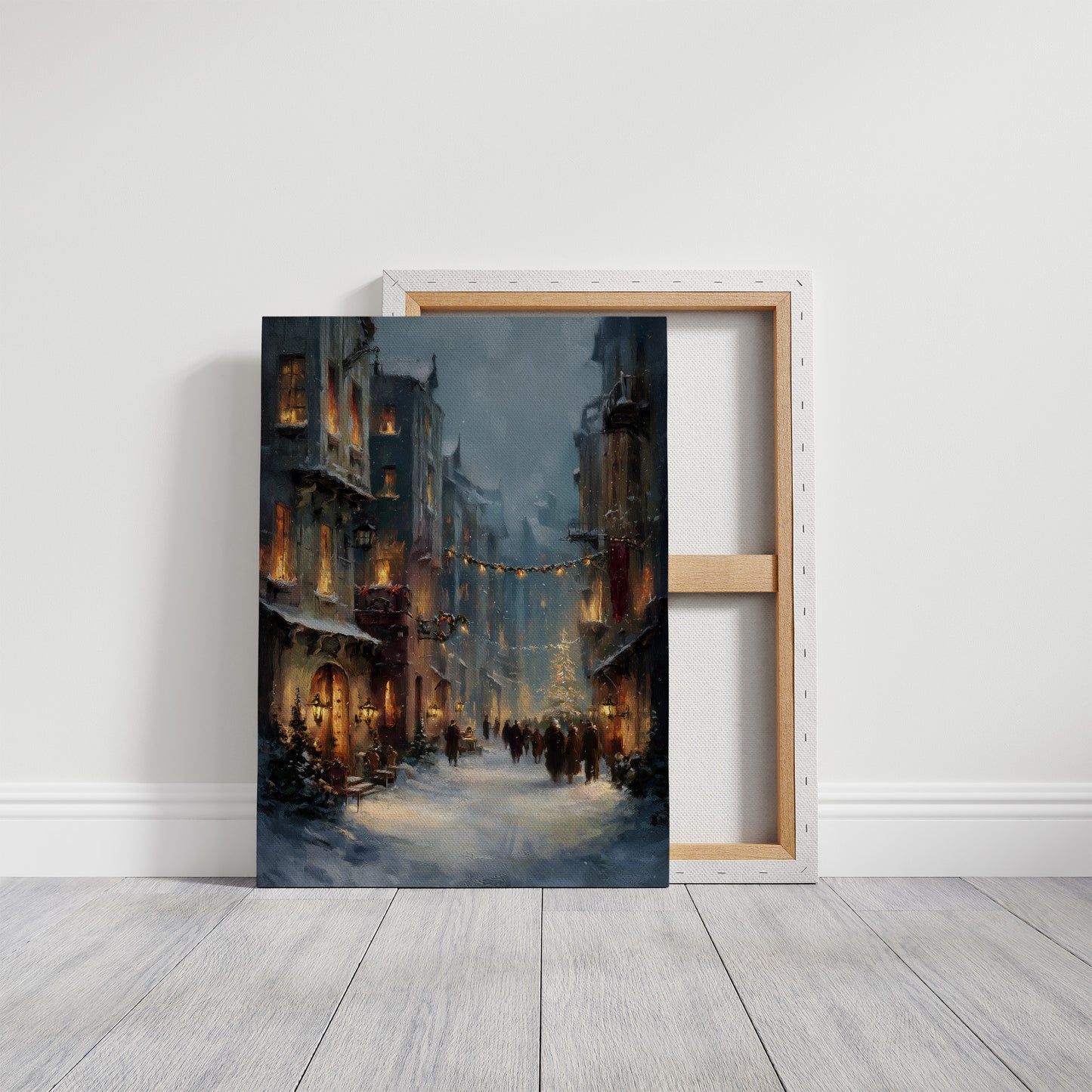 Winter's Embrace: An Old Town Reverie