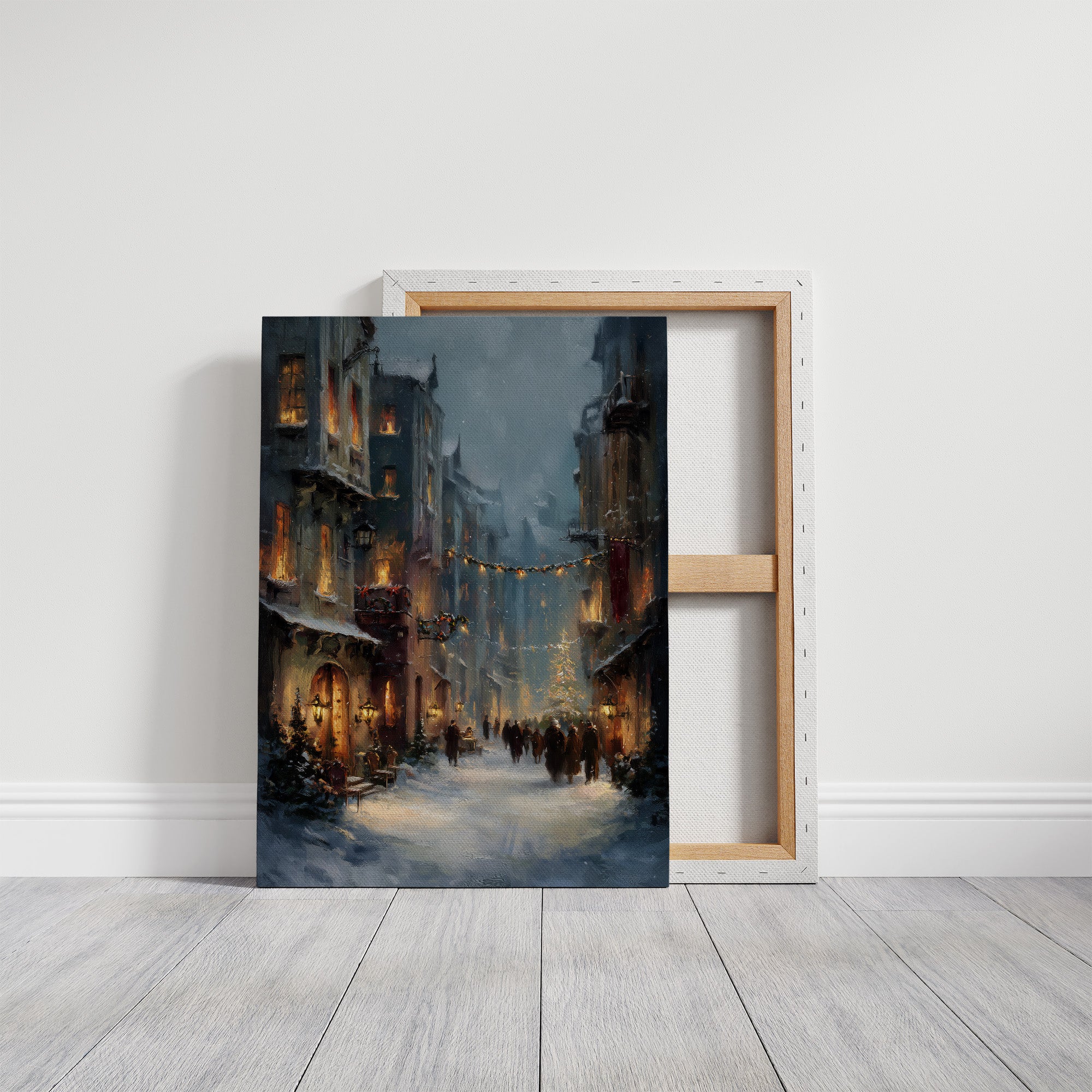 Winter's Embrace: An Old Town Reverie