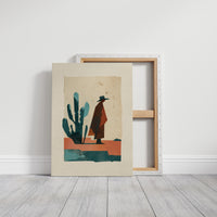 Desert Wanderer in Teal and Rust