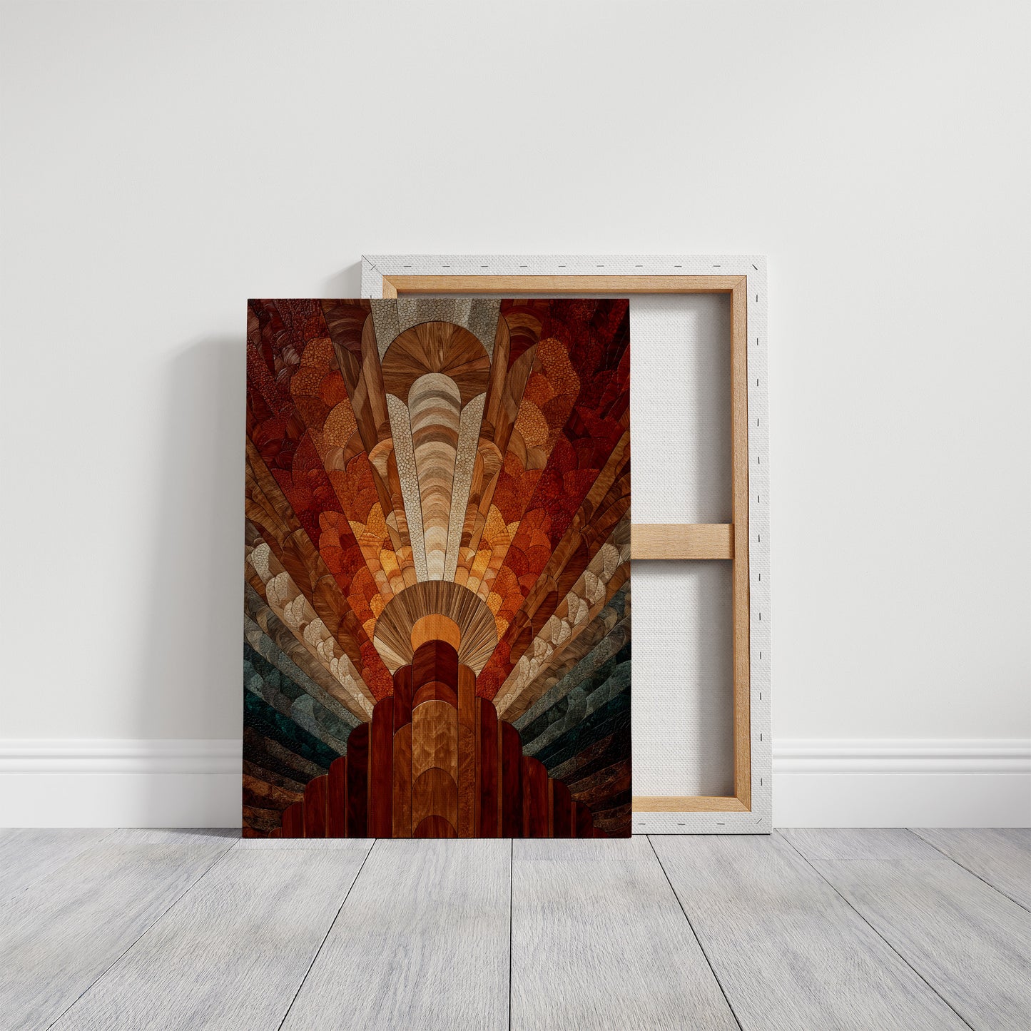 Deco Sunburst in Walnut