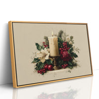 Candlelight Nestled in Winter Bloom