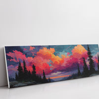 Crimson Skies Over Silent Pines