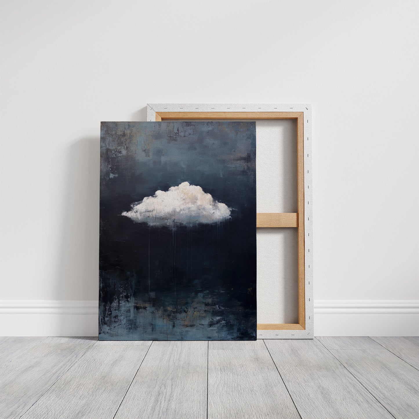 Solitary Cloud Against Dark Skies