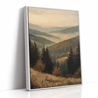Golden Hues of Distant Valleys