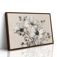 Cosmos Blooms In Graphite Grace