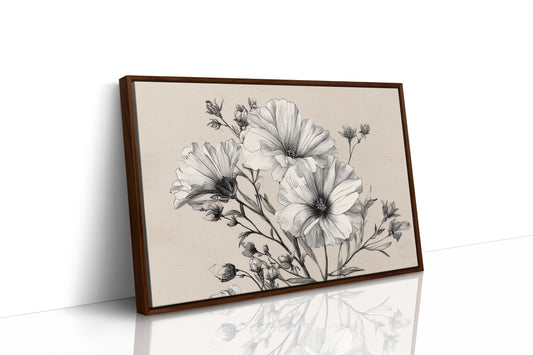 Cosmos Blooms In Graphite Grace