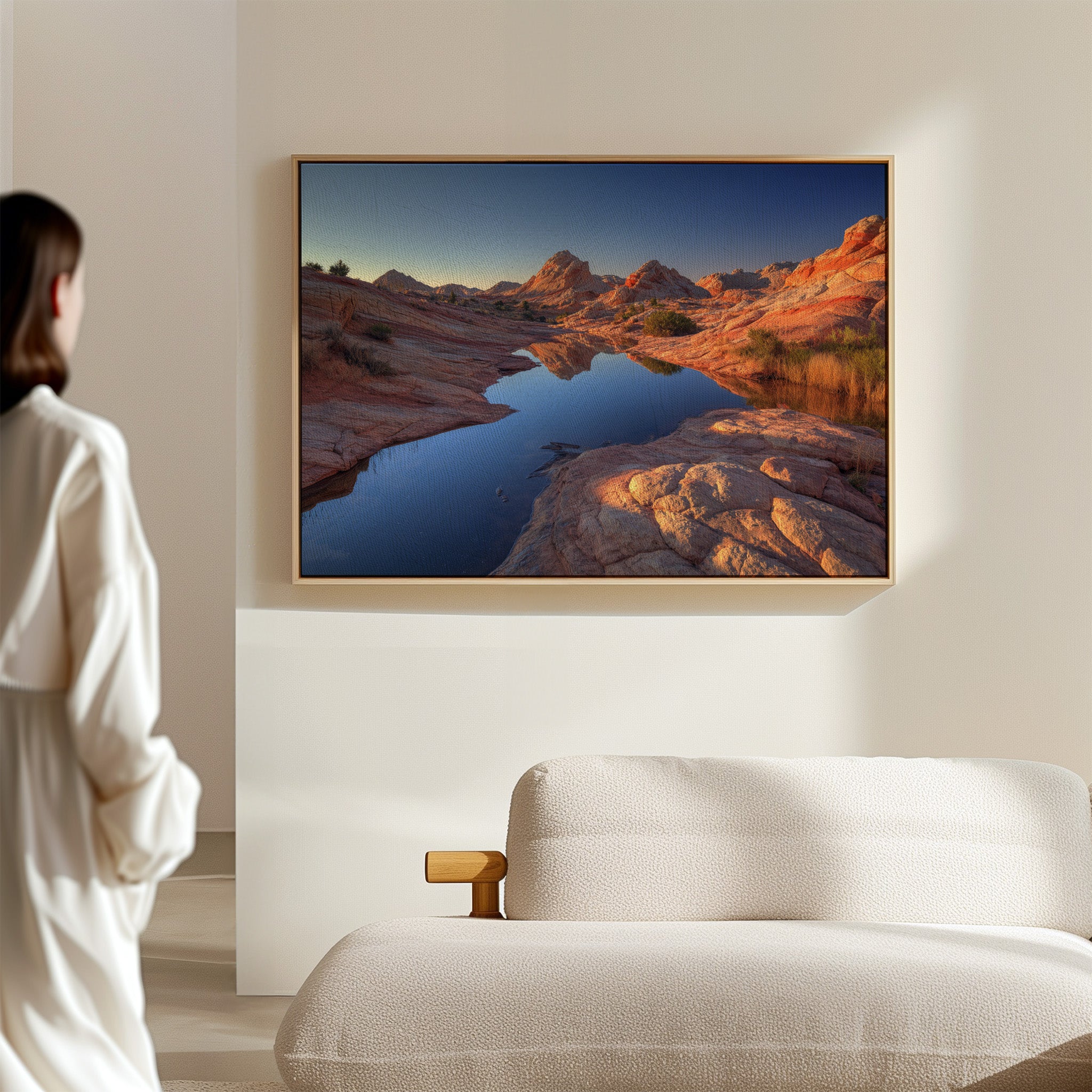 Red Rocks Mirror Desert Dawn