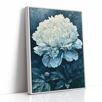 Frosted Peony in Blue