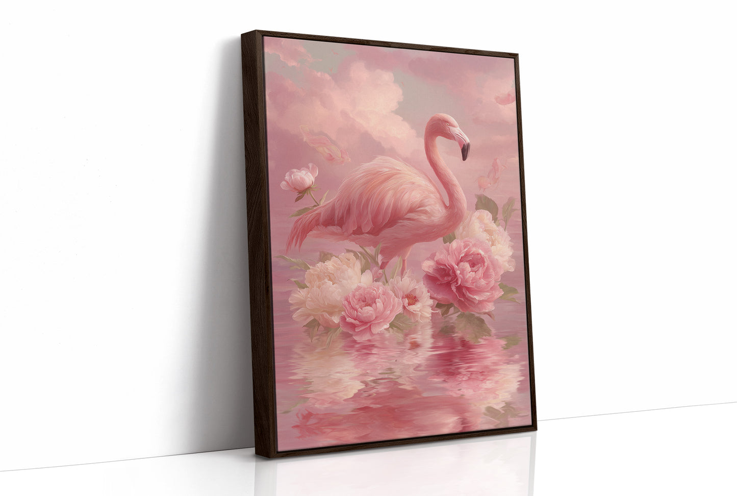 Flamingo in a Sea of Pink