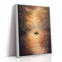 Rowing Through Autumn's Embrace