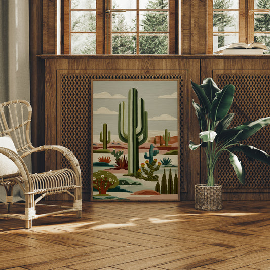 Saguaros Paint Their Desert Symphony