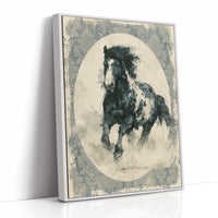 Portrait of a Wind-Torn Stallion