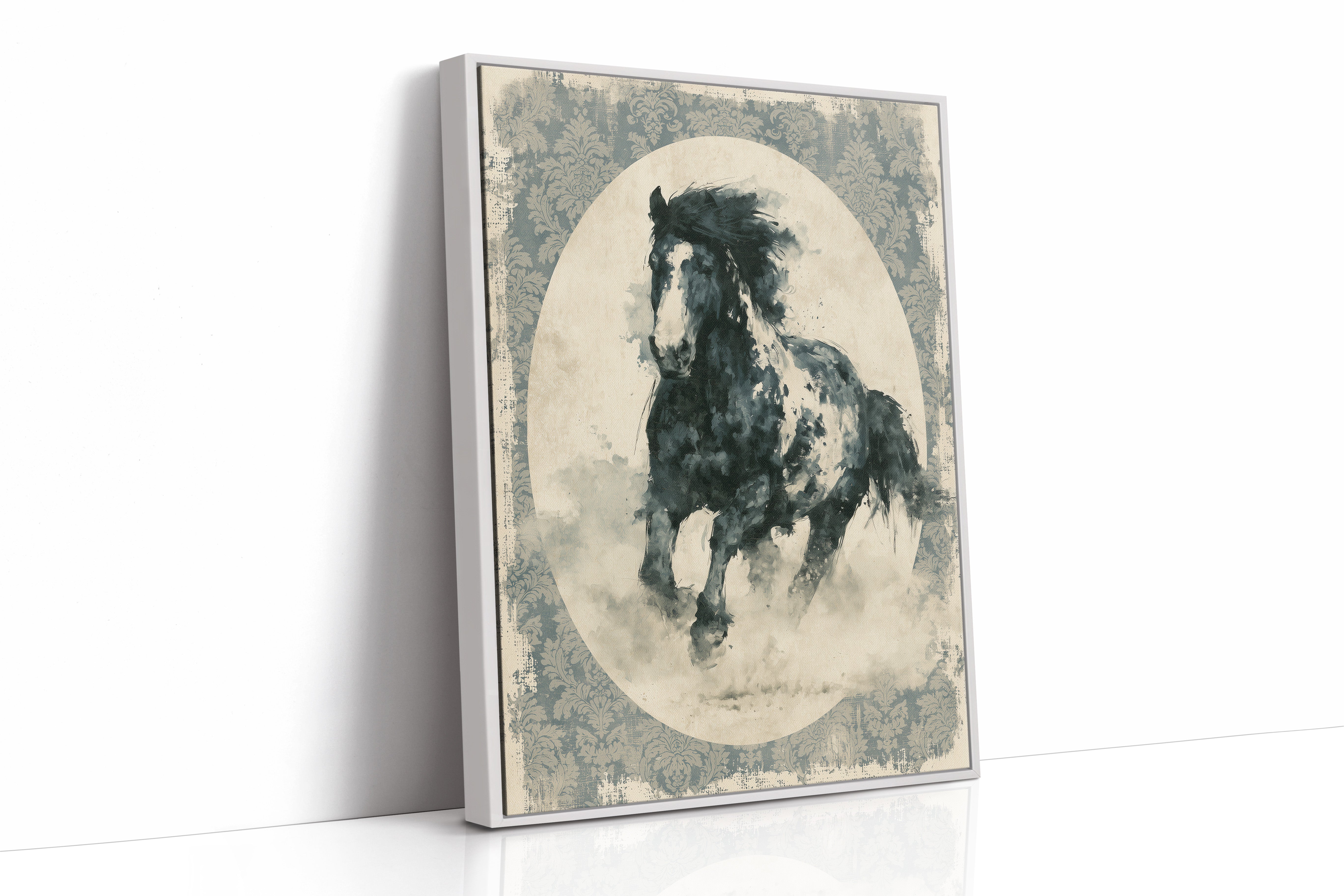 Portrait of a Wind-Torn Stallion